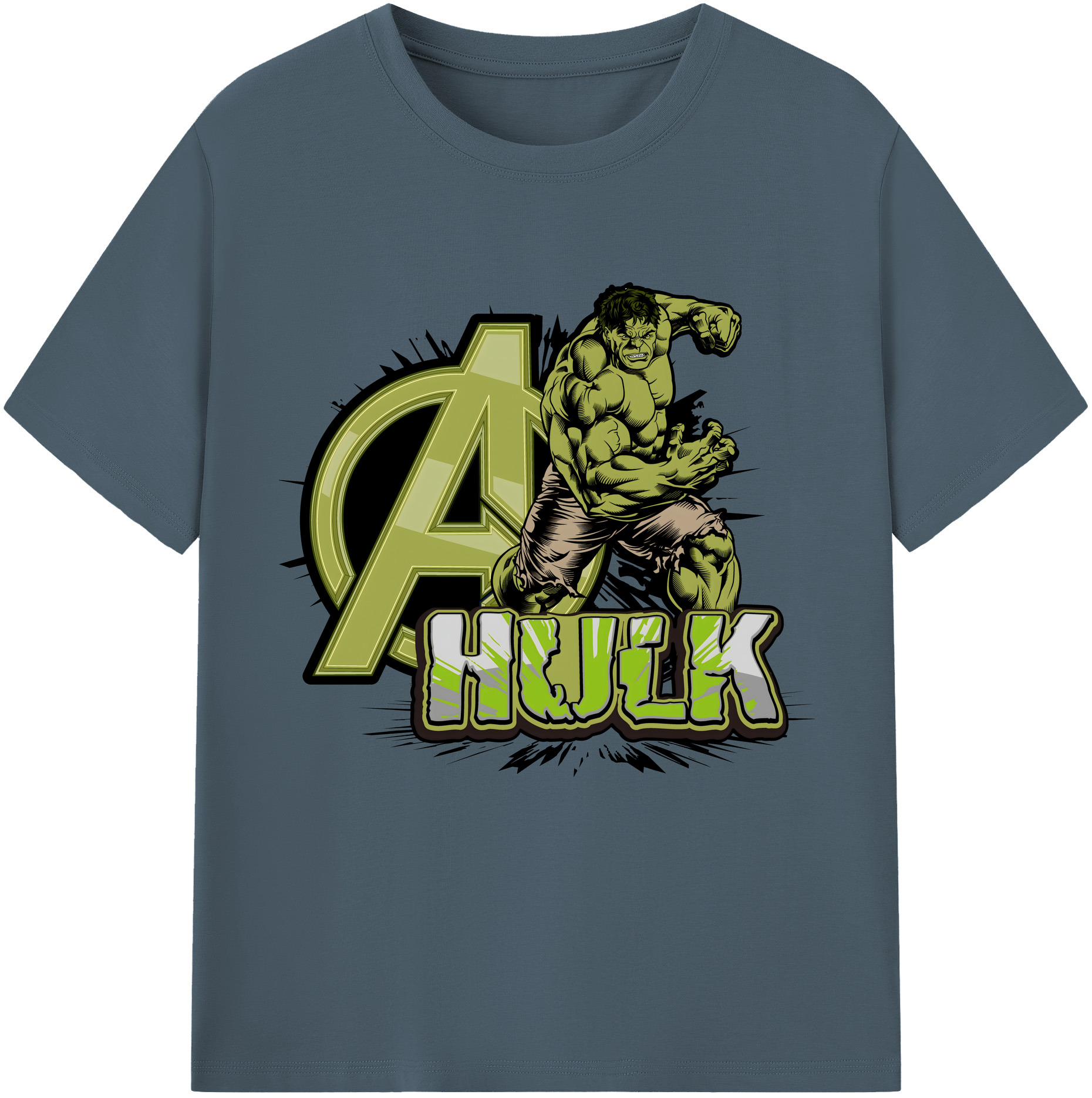 （画像用） アベンジャーズ The Avengers 綿100％半袖Tシャツ（フロントプリント）